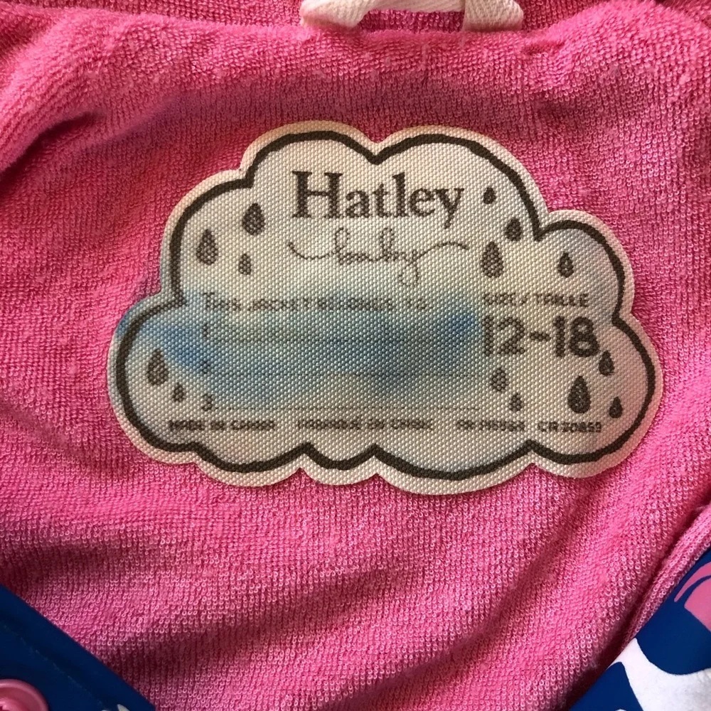 Hatley Baby Girls Prancing Horses Terry Lined Rain Jacket